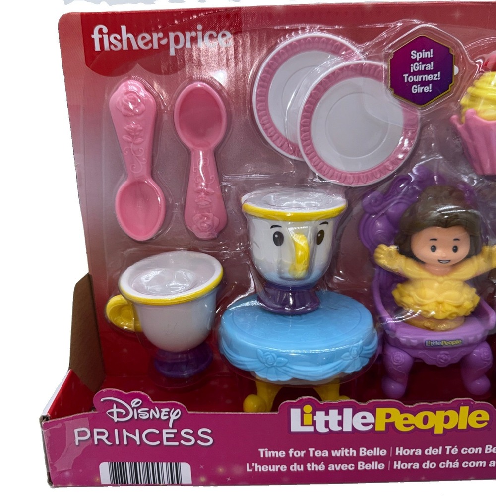 Fisher Price Little People Disney Princess Time for Tea with Belle Playset 2025 - Picture 3 of 6
